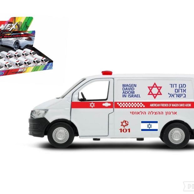 WELLY - אמבולנס מדא אדום לבן דגם 43762