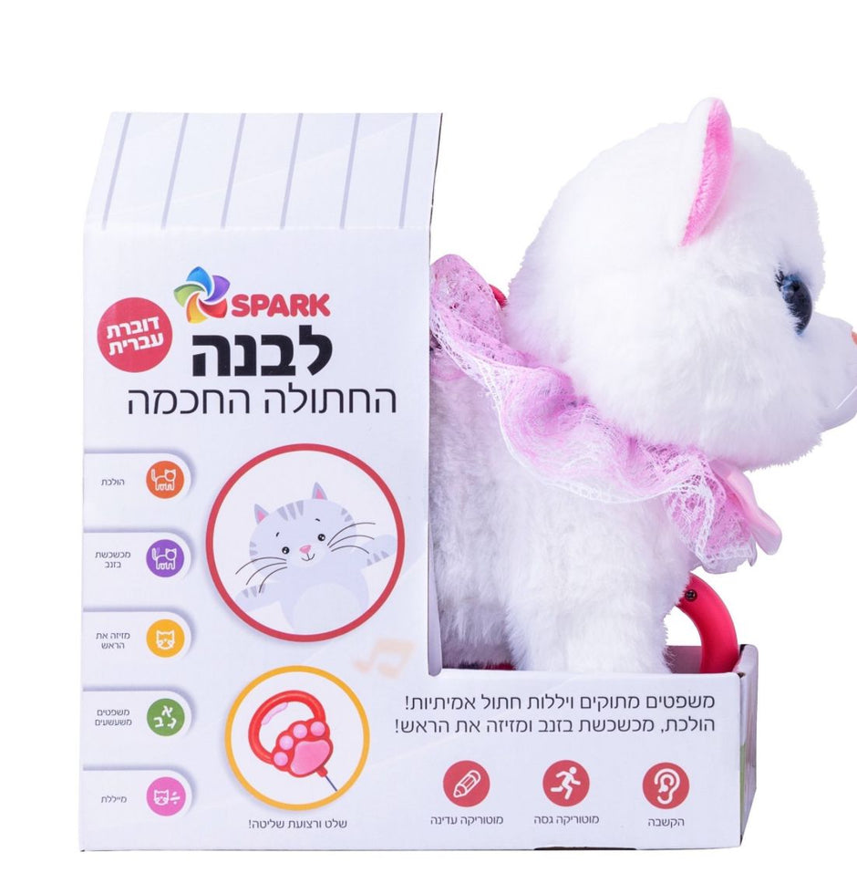 חתולה הולכת דוברת עברית