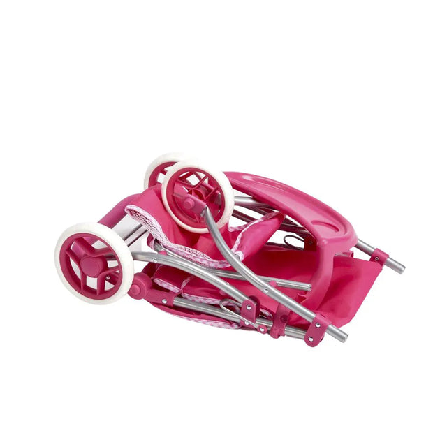 עגלת בובה תלת גל (ורוד)