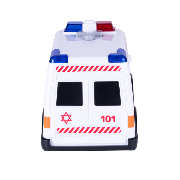 אמבולנס נוסע דובר עברית