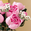 בוטניקה זר ורדים ורודים
