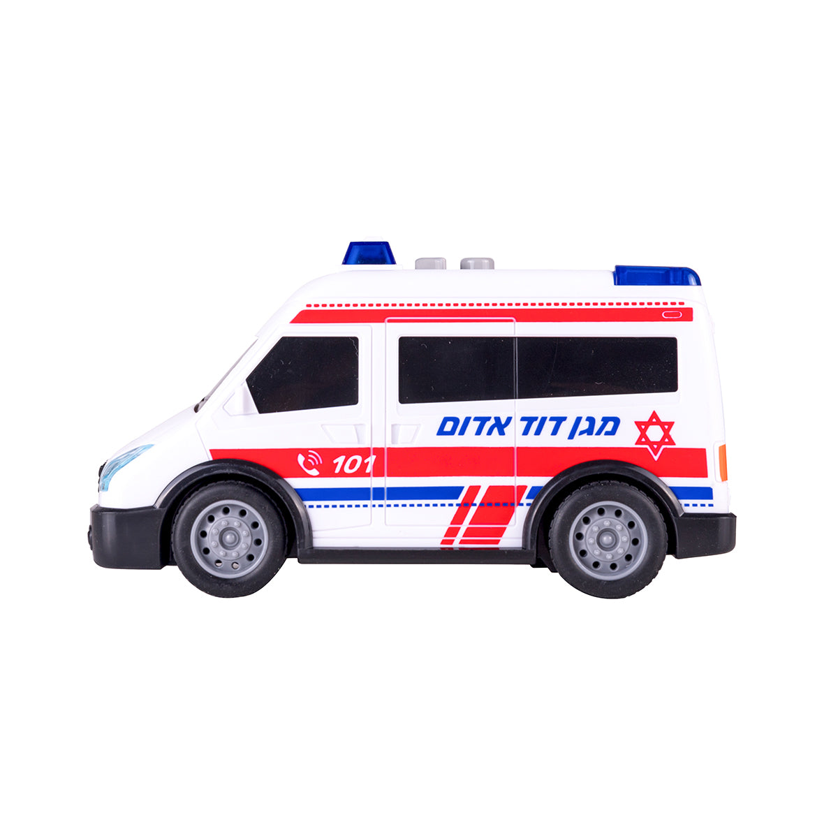 אמבולנס נוסע דובר עברית