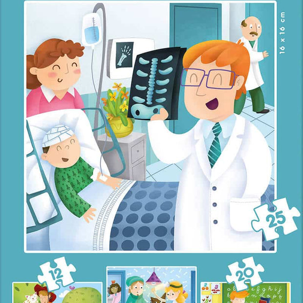 4 פאזלים בקופ' - מקצועות