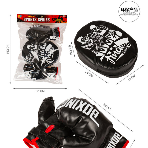 כפפות אגרוף וכרית אימון