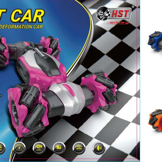 HST מכונית פעלולים טוויסט קאר שלט 2.4G כולל שלט שעון כולל טעינה