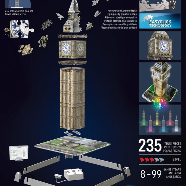 פאזל תלת מימד ICONICS מואר - הביג בן