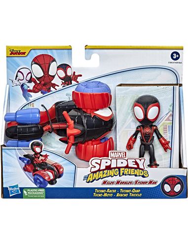 ספיידי שחור ואופנוע spidy