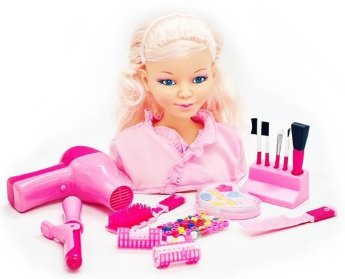 ראש בובה סלון יופי 75 חלקים