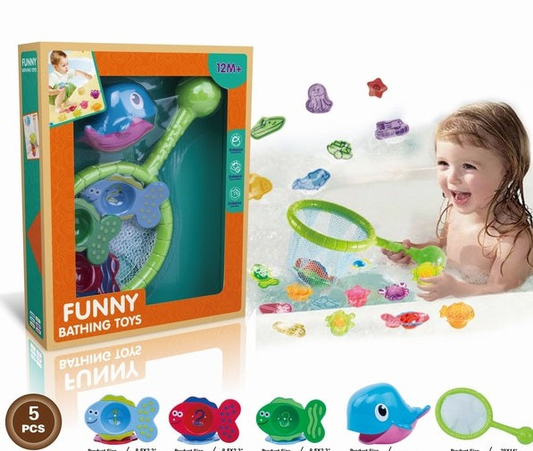 משחק מיים - הדייג הצעיר דג דגים ברשת 6610